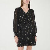 Long Bishop Sleeve Mand Black Gold