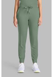 Pantalón jogger Bekah de tiro medio color verde Acadia