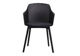 Nordic Style PP Plastic Dining Chair Black