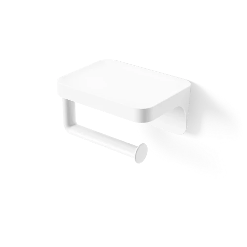 Soporte de papel higiénico adhesivo Flex, blanco