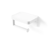 Soporte de papel higiénico adhesivo Flex, blanco