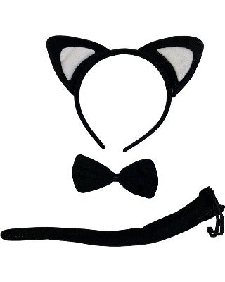Fancy Black Cat Animal  Set
