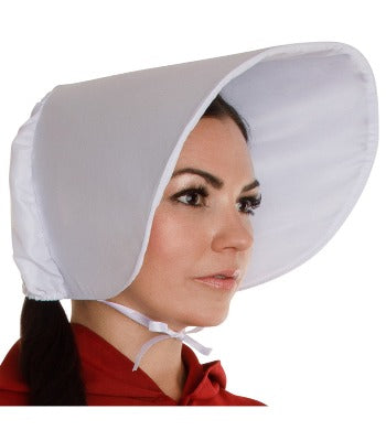 Gorro blanco de sirvienta para adulto con visera