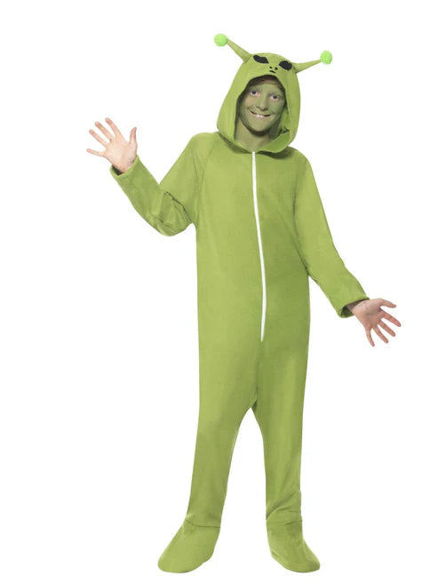 Disfraz de alienígena verde para niños