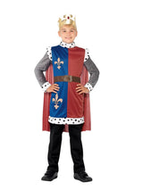 Disfraz medieval rojo del Rey Arturo