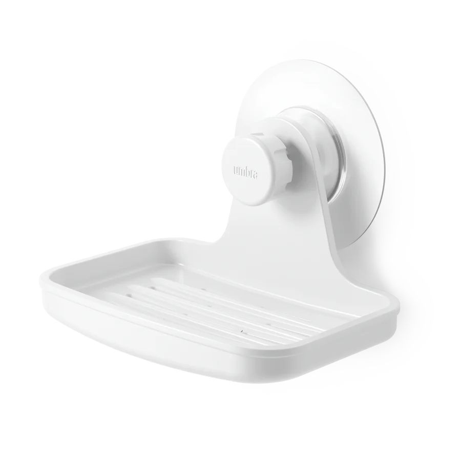 Jabonera Adhesiva Flexible Blanca
