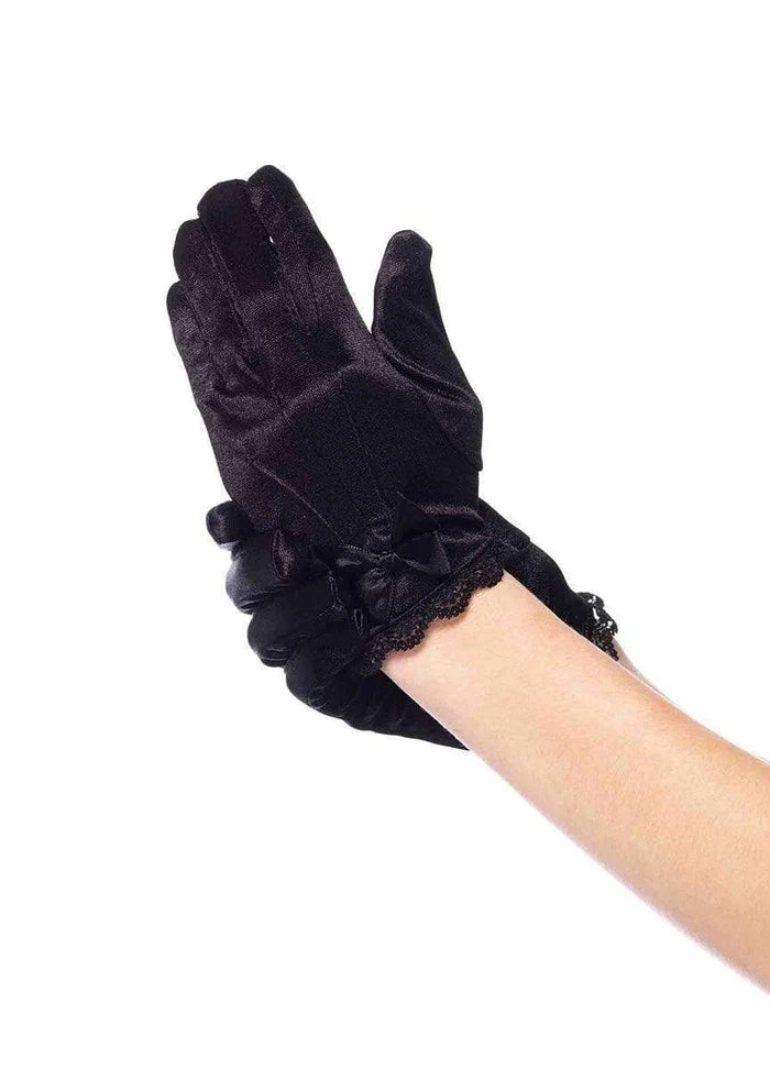 Guantes de satén extralargos hasta el codo
