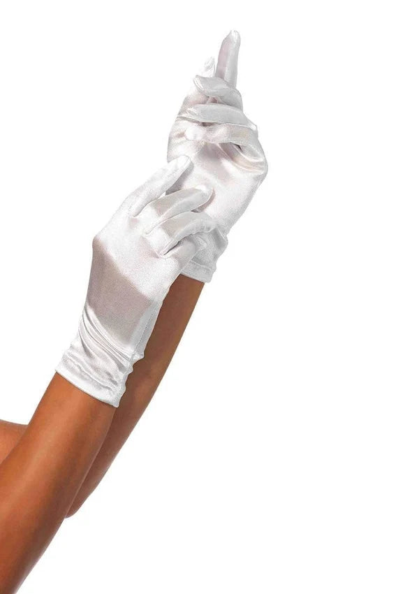 Guantes de satén extralargos hasta el codo