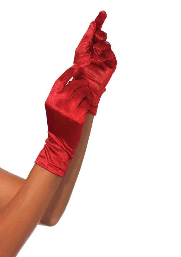 Guantes de satén extralargos hasta el codo