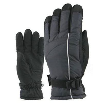 Guante de esquí Bec-Tech para hombre, gris/blanco