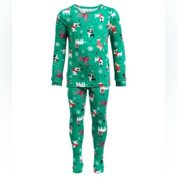 Pijama de 2 piezas para niño - Verde Navidad