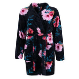 Pajama Set Plush 36 Robe Black