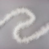 Boa de plumas de marabú - Peso medio - Blanco