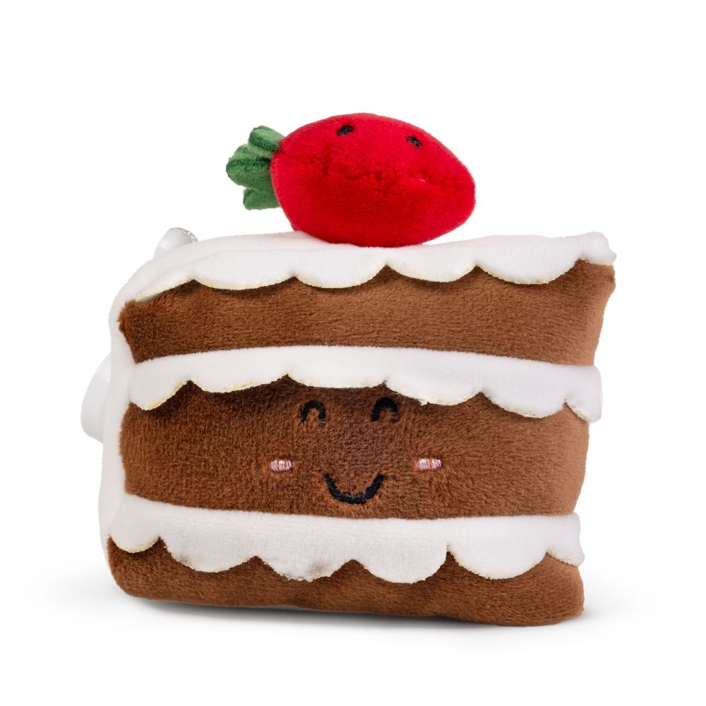 LITTLE Clips Dessert Plush Keyrings Chocolate Cake