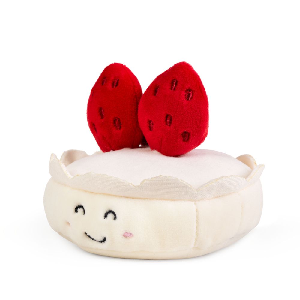 LITTLE Clips Llaveros de Peluche de Postres Tarta de Fresa