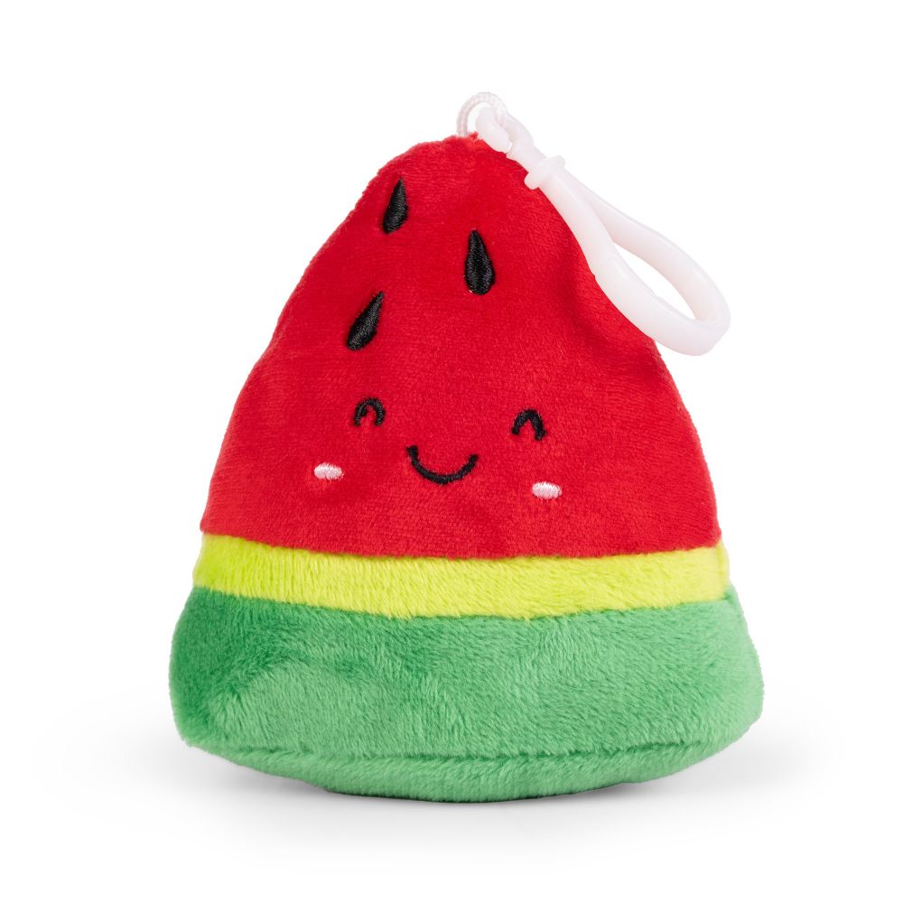 LITTLE Nature Clips Fruit Plush Keyrings Watermelon
