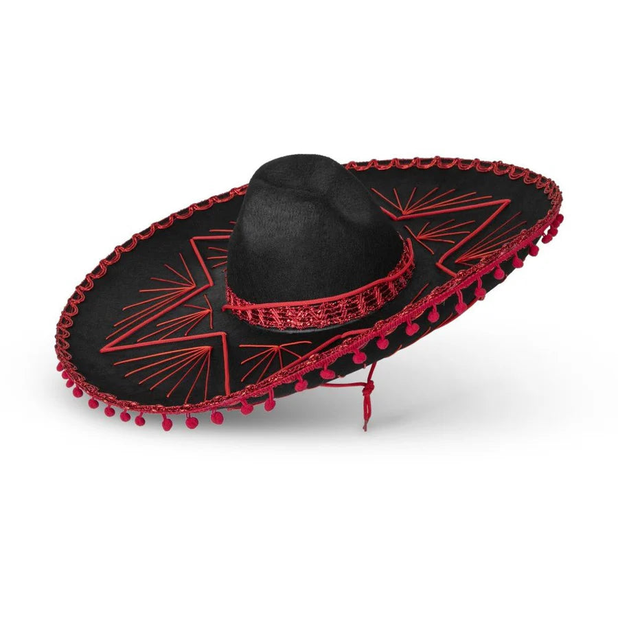 Sombrero Mexicano-Ribete Rojo Infantil