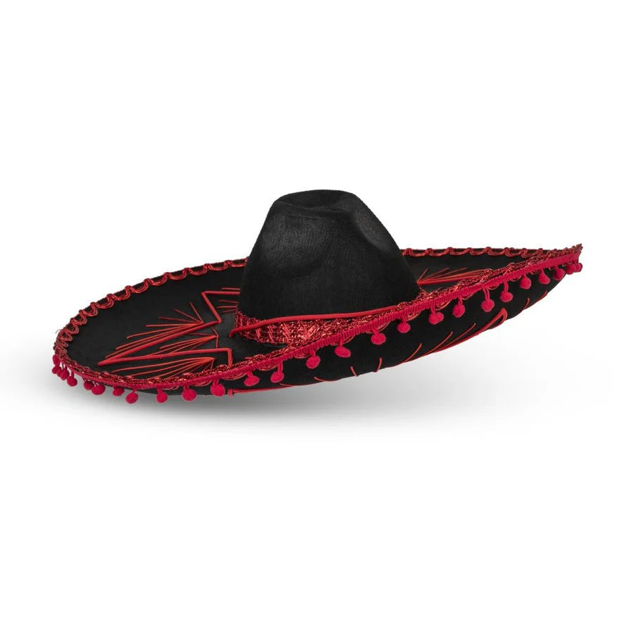 Sombrero Mexicano-Ribete Rojo Infantil