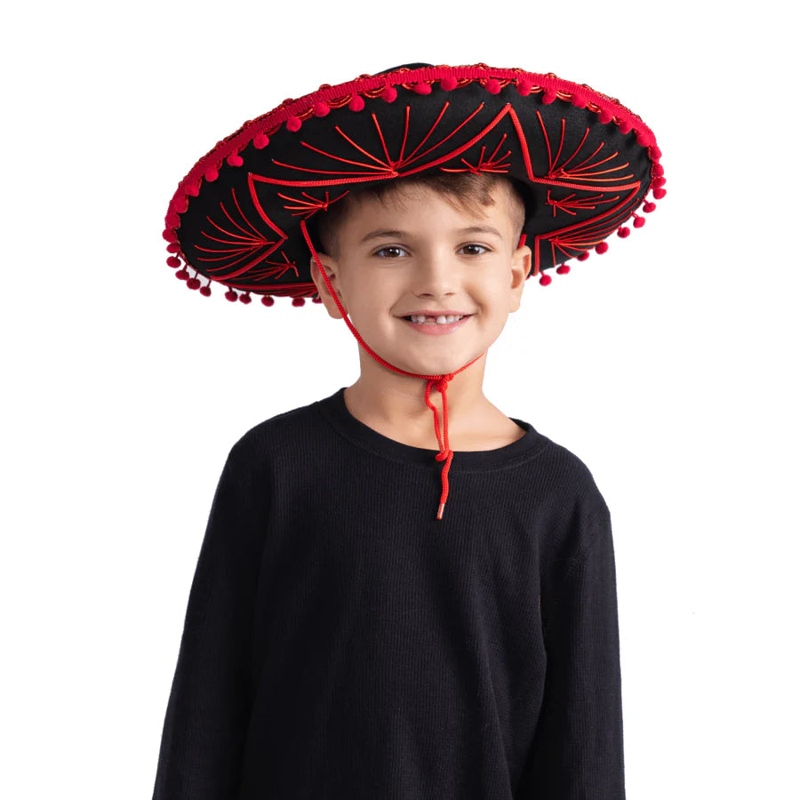 Sombrero Mexicano-Ribete Rojo Infantil