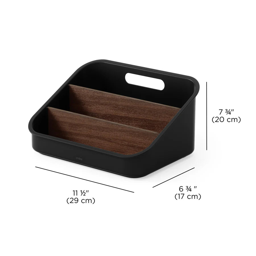 Organizador Bellwood Packet Negro/Nogal