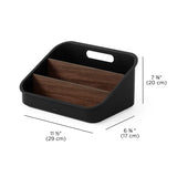 Organizador Bellwood Packet Negro/Nogal