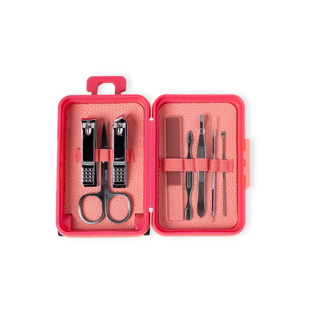 Modern Monkey Kit de Uñas para Viaje Listo para Pasarela Rosa