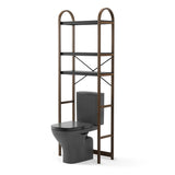 BELLWOOD OVER THE TOILET SHELF BLACK/WALNUT