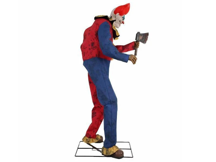 Payaso animado con hacha de 7 pies