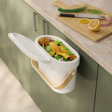 Bellwood Compost Bin White  /Natural