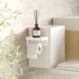 Soporte de papel higiénico adhesivo Flex, blanco