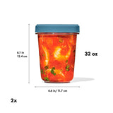 Twist & Stack Container (32 oz) – 2-Pack