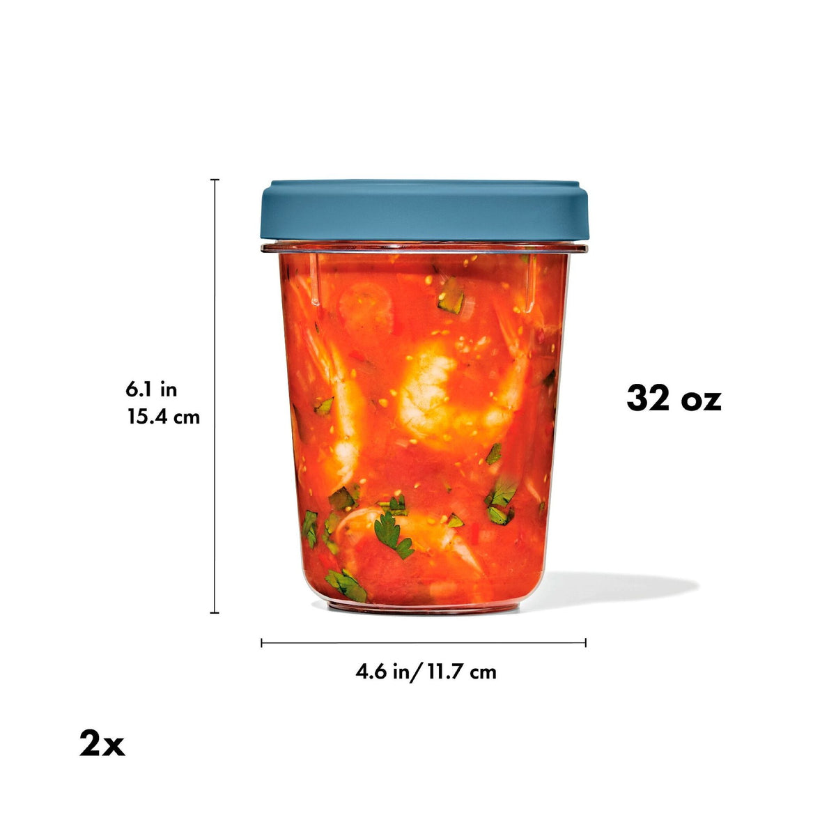 Twist & Stack Container (32 oz) – 2-Pack