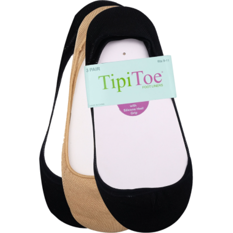 Forros de pie para mujer con silicona de gel, 3 pares