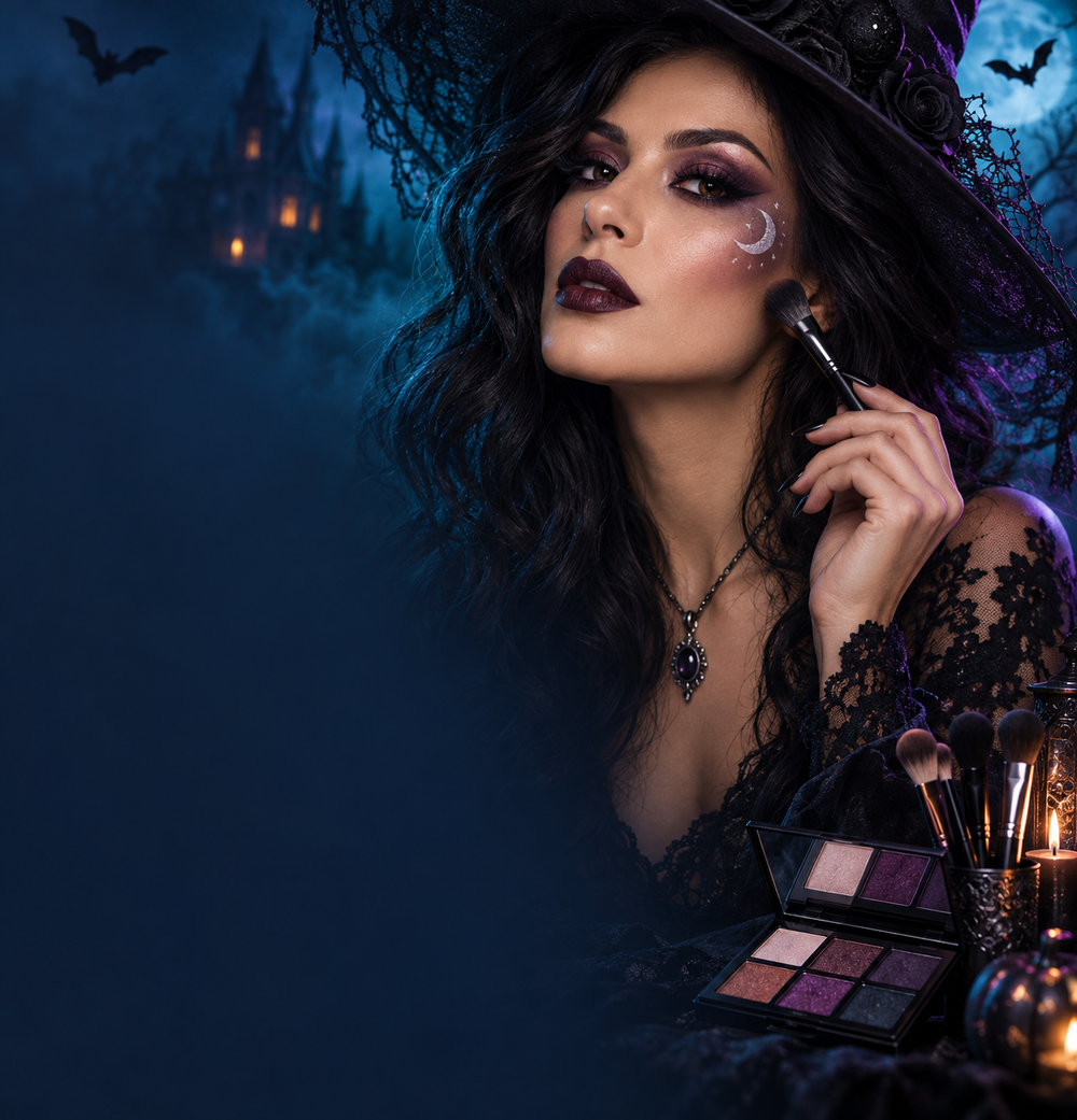 Propuesta de maquillaje de bruja para Halloween
