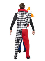 Disfraz de payaso de secuestro a cuestas