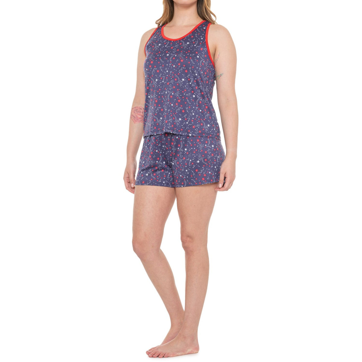 Conjunto corto de tirantes Pride Be You en azul marino