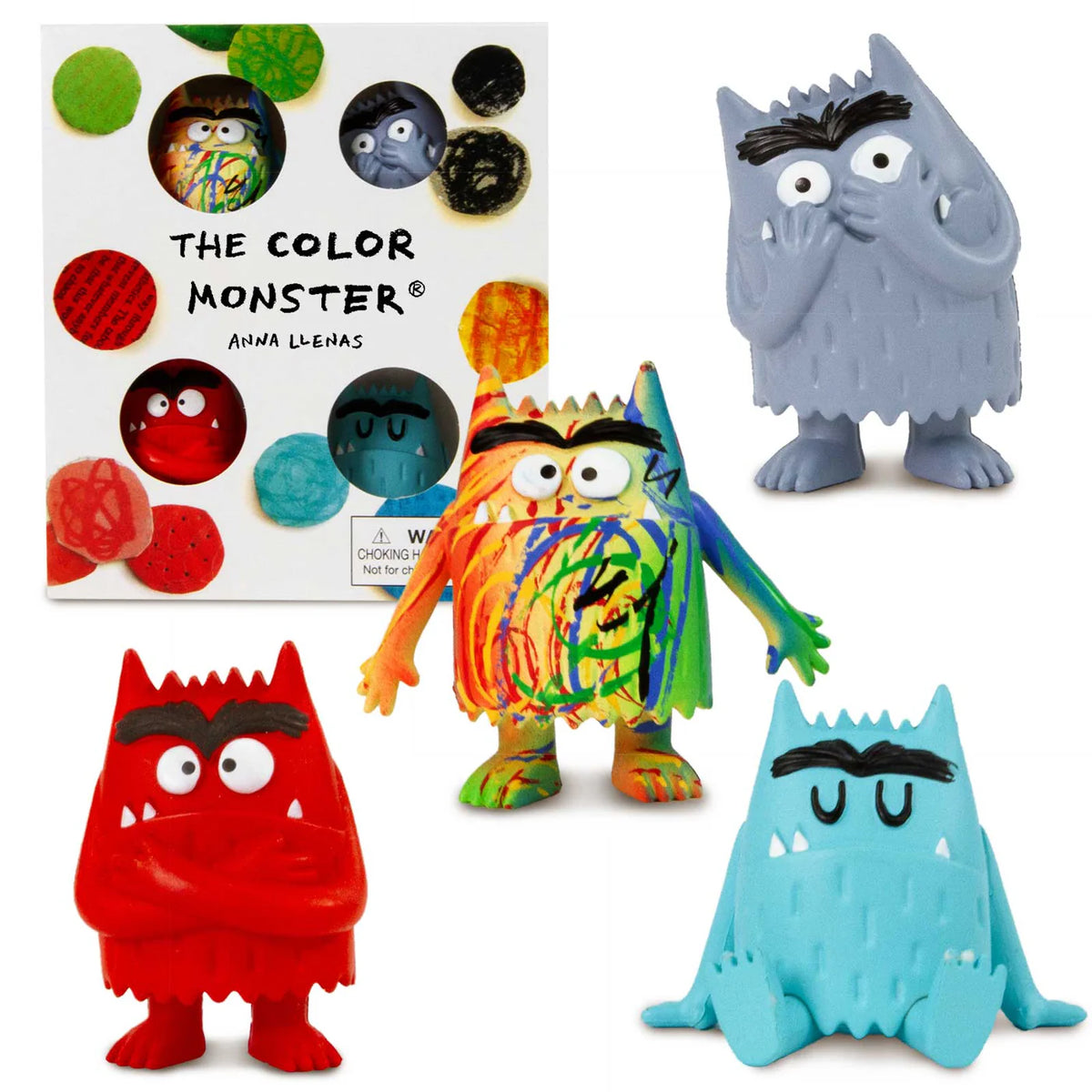 El Monstruo de Colores Set de 4 Figuritas con Monstruo Multicolor