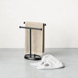Palm Tree Towel Rack Black