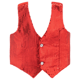 Chaleco de lentejuelas rojo - Niños