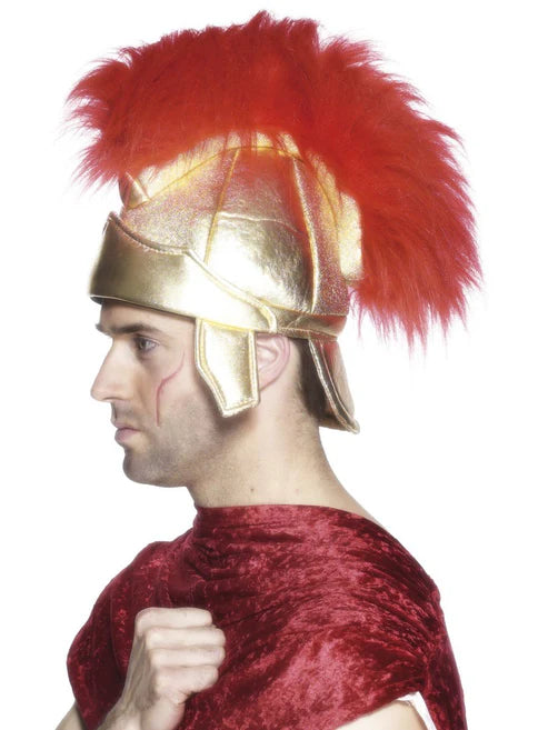 Casco de soldado romano dorado