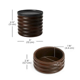 Caja de almacenamiento de madera Tesora Negra - Nogal