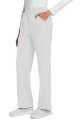 Pantalón cargo blanco tiro medio