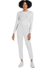 Pantalón de chándal alto de tiro medio, blanco