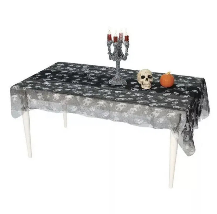 Gasa de plata con diseño de Jack Skellington de NBC de 183 cm x 76 cm