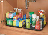 Under Sink Tray Set of 2 Black