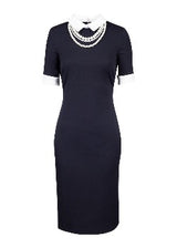 Dress Navy /Off White - Shelby Palmer