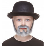 Barba para niños, gris y blanca