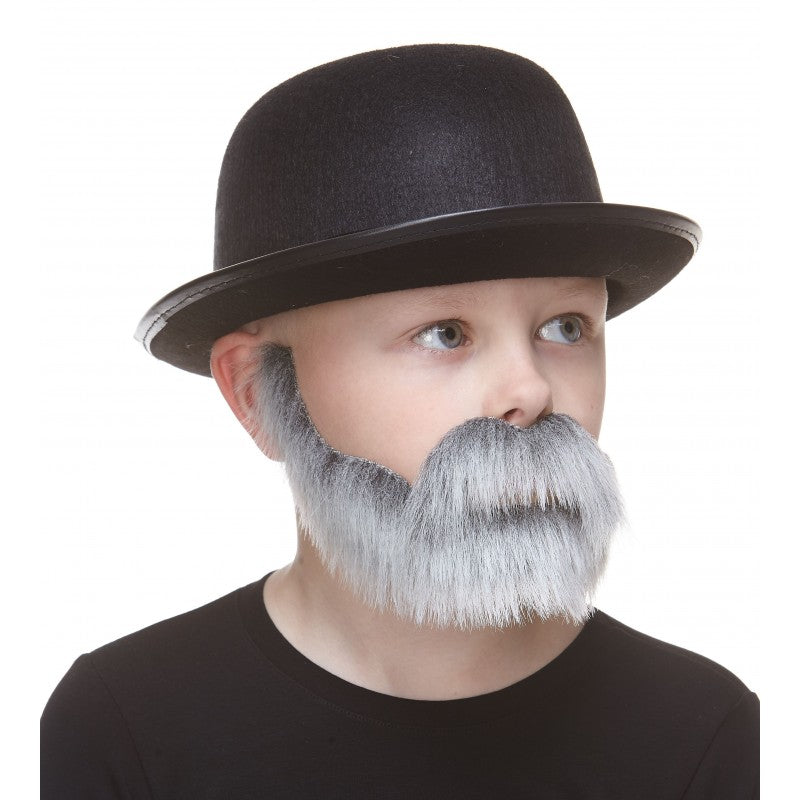 Bigotes Gris/Blanco