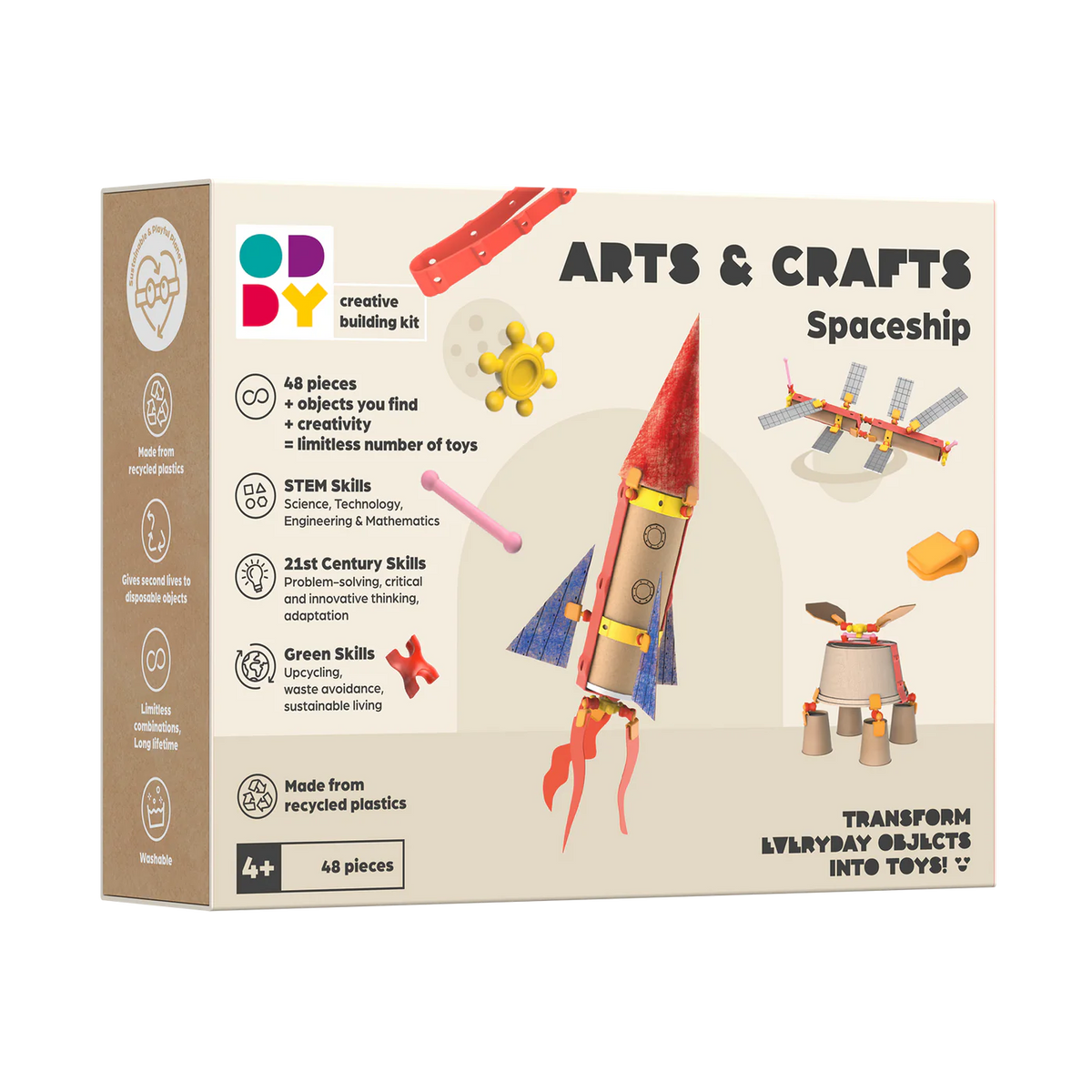 Oddy Arts and Crafts Kit de construcción de nave espacial