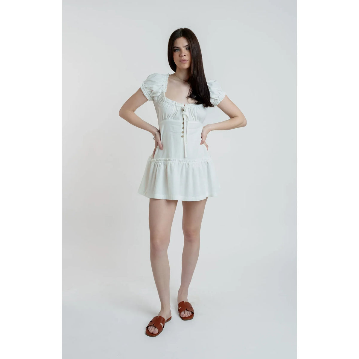 Vestido corto blanco Meet Me